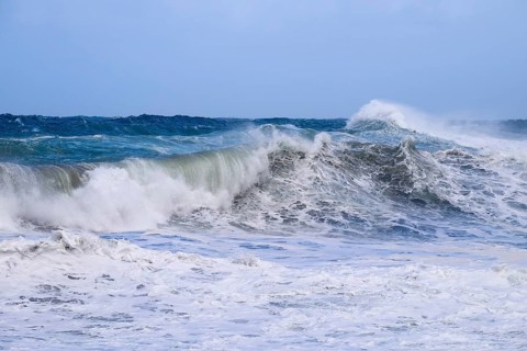 Stormy sea