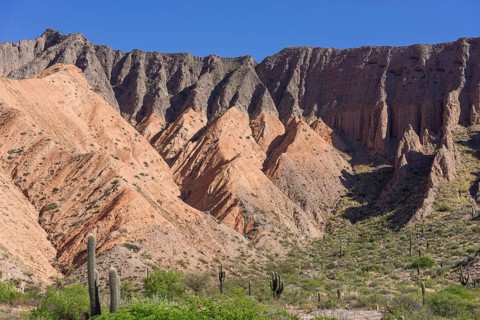 Colourful mountains near Tilcara