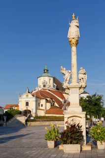 Mount Calvary Church or Haydn Church and Marian column