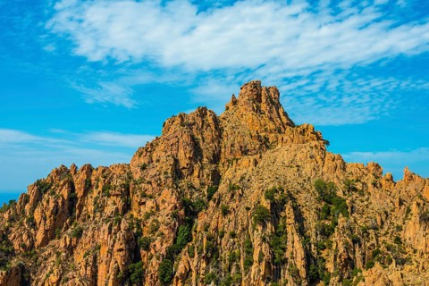 Bizarre rock face