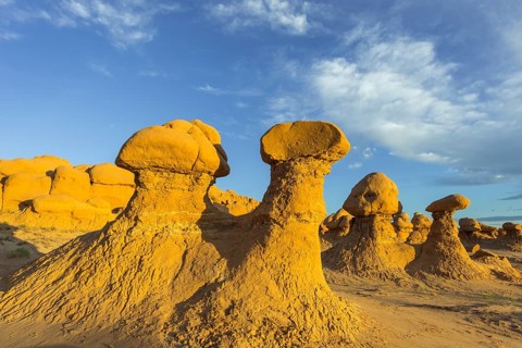 Rock formations in the evening light