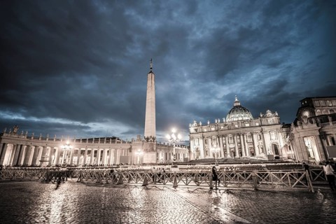 St. Peter's Square with St. Peter's Basilica and obelisk