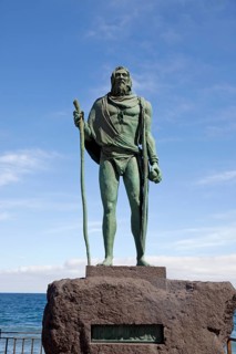 Statue of Guanche king Mencey Pelinor