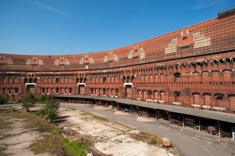 Courtyard of the unfinished Congress Hall of the Nazi Party from 1939