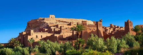 Mud buildings of the fortified Berber Ksar of Ait Benhaddou