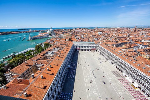 View from St Mark's Campanile in St Mark's Square