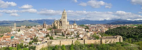 Segovia Cathedral and old town