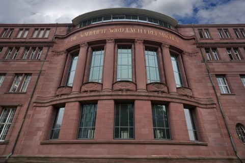 Art Nouveau facade of the Albert Ludwig University of Freiburg