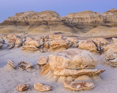 Rock formations in the Bisti Wilderness