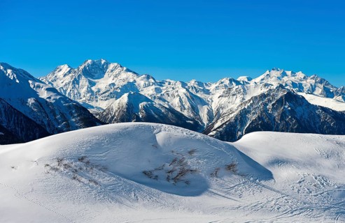 Mountain range of the Valais Alps