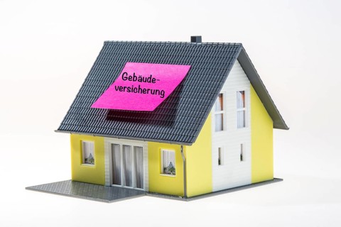 Symbol for real estate building insurance in German