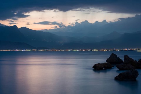 Evening mood by the sea
