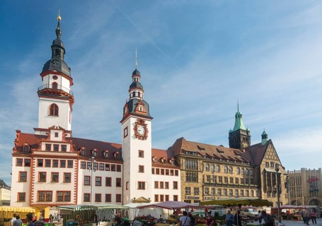 Old and new town hall