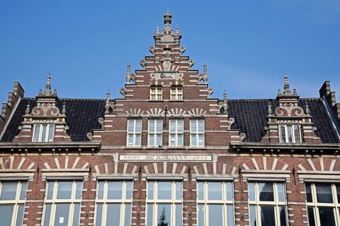Gable of a historic building on the Grote Markt