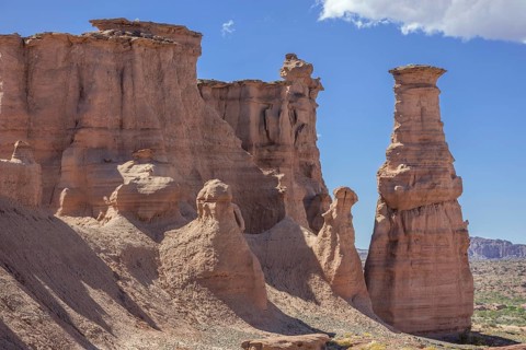 Rock formations on the el Monje lookout