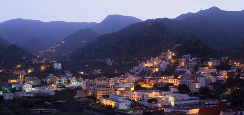 View of the village of Vallehermoso