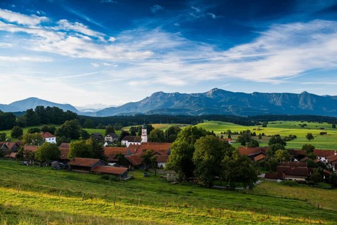 View of the village of Aidling