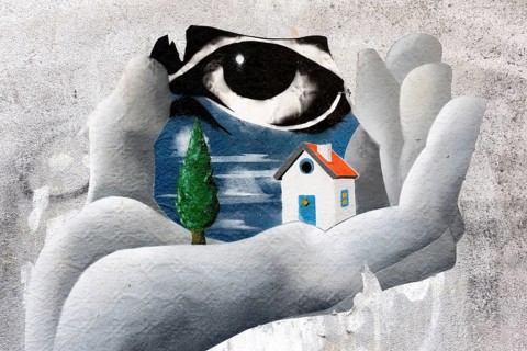 Graffiti with eye