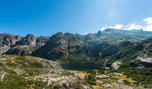 View on Lake Capitello with surroundings