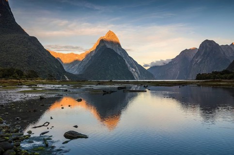 Mitre Peak in the morning light
