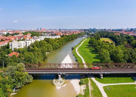 Braunau railway bridge over Isar