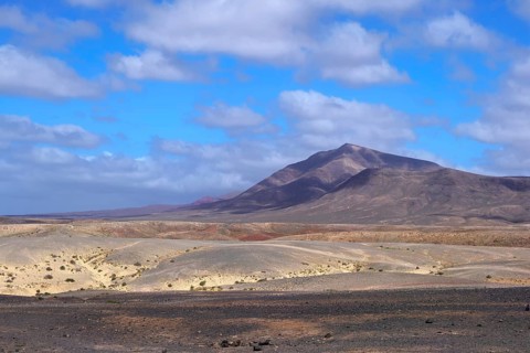 Barren landscape in the Monumento Natural de los Ajaches natural park