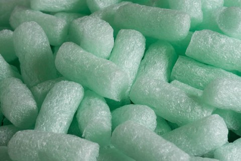 Packing material made of styrofoam for break-proof packaging