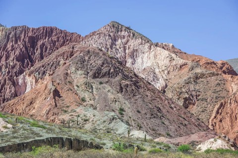 Colorful mineral-rich mountains