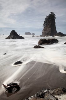 Sea stack on Second Beach in Olympic National Park