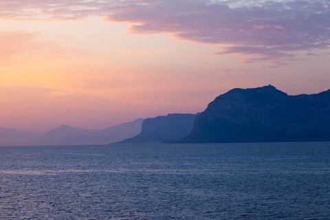 Sunrise over the Tyrrhenian Sea