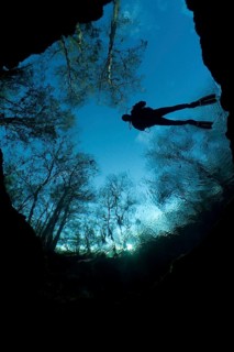 Diver at Devil's Eye