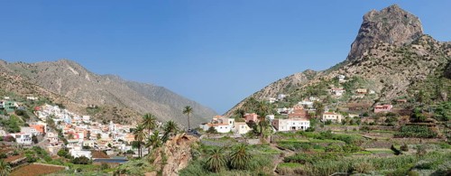 View of the village of Vallehermoso