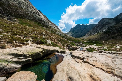Pool in the mountains