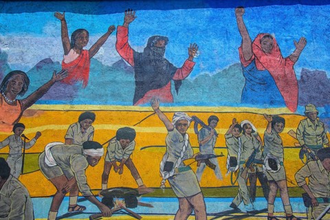 Wall mural for the patriotic war