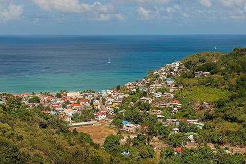 Fishing village on the coast