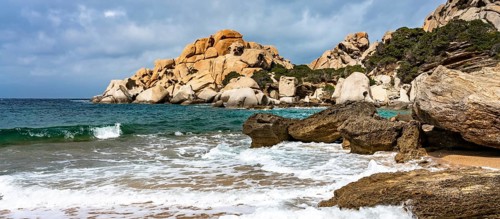 Granite rocky coast
