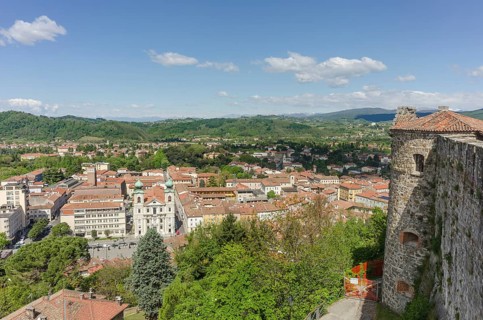View from the castle to the town