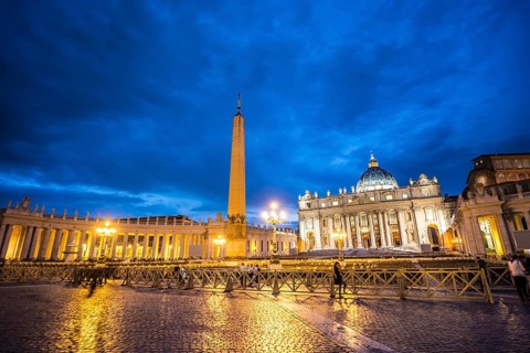 St. Peter's Square with St. Peter's Basilica and obelisk