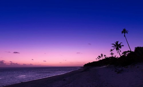 Beach at sunset
