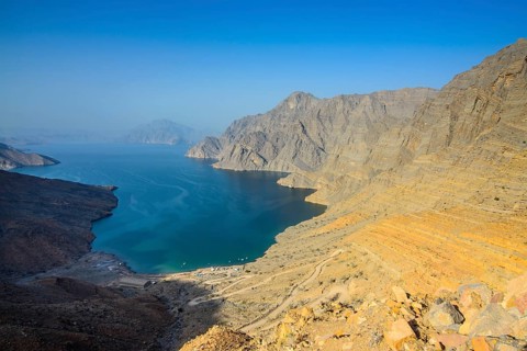 Overlooking the Khor Najd Fjord