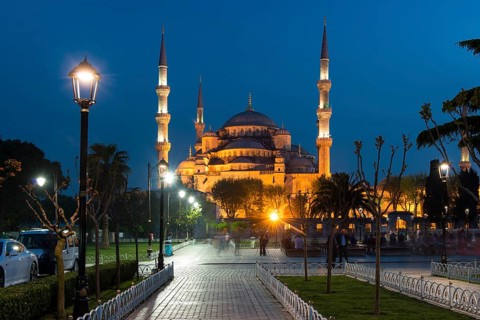Illuminated Sultan Ahmed Mosque