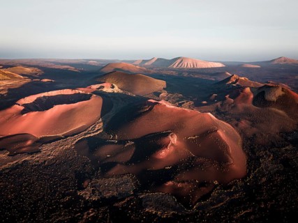 Sunrise volcanic crater