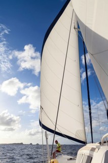 Catamaran sailing