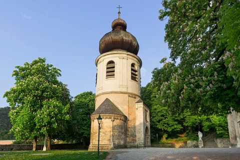Romanesque ossuary at the parish church of St. Othmar