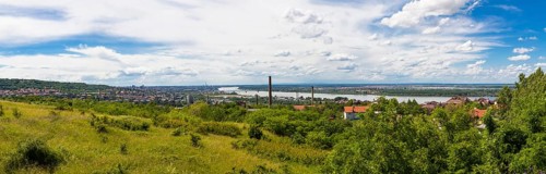 Overlooking the Danube River and Belgrade