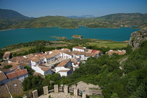 Townscape and Zahara-El Gastor Reservoir