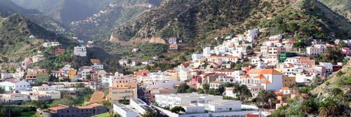 View of the village of Vallehermoso
