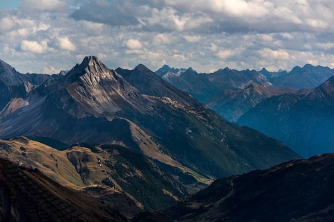 Peak of the Biberkopf with Allgau Alps Schoppernau