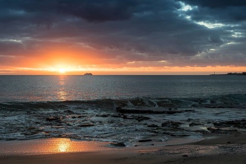 Sunset at the Papagayo beaches