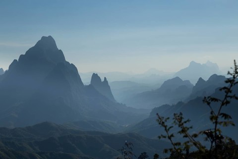 Vang Vieng's limestone karst landscape